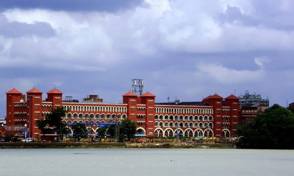 The Howrah Rail line Station, West Bengal